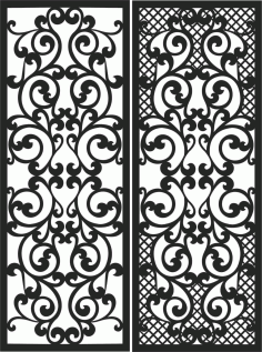 Screen Panel Patterns Seamless 85 Free DXF File