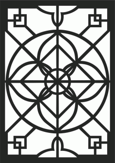 Screen Panel Patterns Seamless 88 Free DXF File
