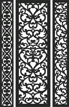 Screen Panel Patterns Seamless 91 Free DXF File