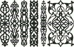 Screen Panel Patterns Seamless 97 Free DXF File