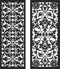 Screen Panel Patterns Seamless 99 Free DXF File