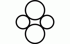 Screen Pattern Circles Free DXF File