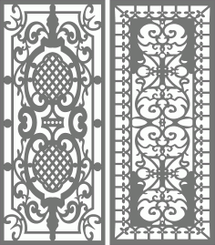 Screen Room Divider Seamless Design Patterns For Laser Cutting Free DXF File