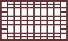 Screen Seamless Window Pattern For Laser Cutting Free DXF File