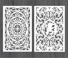 Screen Wind Pattern Bear For Laser Cut Cnc Free Vector File
