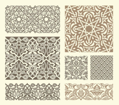 Scrollwork Islamic Pattern Collection Free DXF File