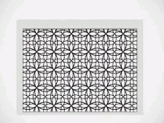 Seamless Circular Pattern Free DXF File, Free Vectors File