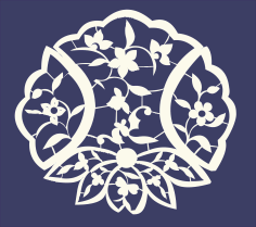 Seamless Floral Pattern Free DXF File