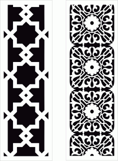 Seamless Grill Set For Laser Cutting Free DXF File, Free Vectors File