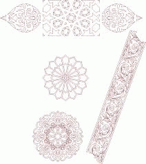 Seamless Islamic Moroccan Patterns Free DXF File