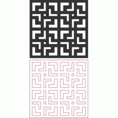 Seamless Maze Pattern Free DXF File