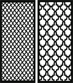Seamless Separator Floral Decor Screen For Laser Cutting Free DXF File