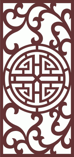 Seamless Separator Jali Panel For Laser Cut Free Vector File