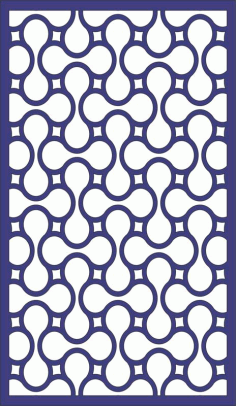 Seamless Separator Panel Pattern Free DXF File