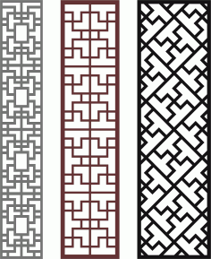 Seamless Separator Screen Collection For Laser Cut Free Vector File
