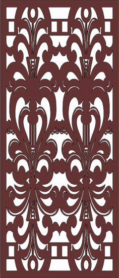 Seamless Separator Screen Design For Laser Cutiing Free Vector File