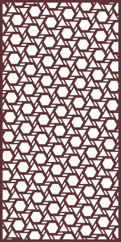 Seamless Separator Screen Panel For Laser Cutting Free DXF File