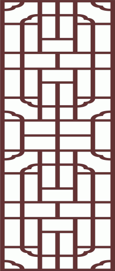 Seamless Separator Screen Pattern For Laser Cutting Free DXF File