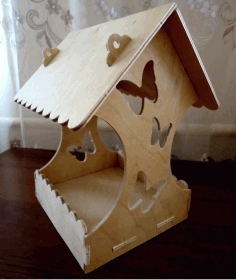Selection Of Drawings For Feeders Birdhouses For Laser Cut Free Vector File