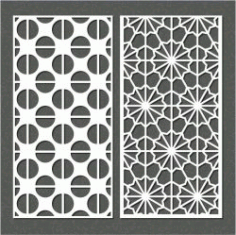 Semicircular Baffle Pattern For Laser Cut Cnc Free Vector File