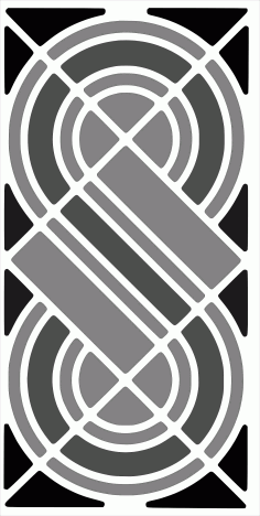 Separator Screen Pattern S Shaped For Laser Cutting Free DXF File