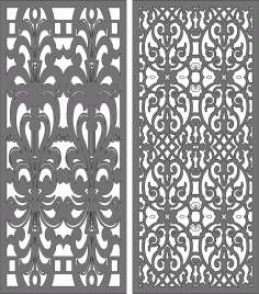 Separator Seamless Screens Set For Laser Cutting Free DXF File