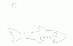 Shark Fish Image Free DXF File