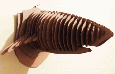 Shark Trophy 3mm Free DXF File