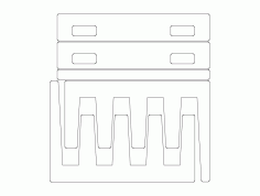 Sheet Rack 3d Puzzle Free DXF File