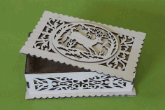 Shkatulka S Olenem – Chertezh For Laser Cut Free Vector File