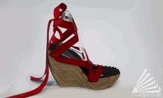 Shoe For Laser Cut Free Vector File