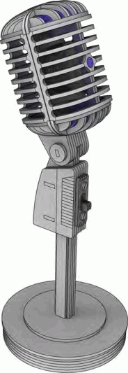 Shure Microphone Layout For Laser Cutting Free Vector File