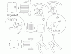 Silla Y Mecedora Free DXF File