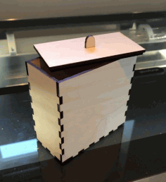 Simple Box Template For Laser Cut Free Vector File