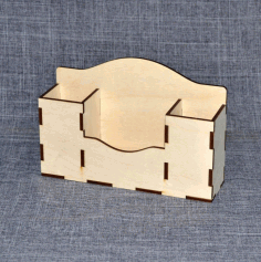 Simple Desk Organizer For Laser Cutting Free Vector File
