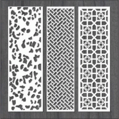 Simple Vertical Column Bulkhead Design For Laser Cut Cnc Free DXF File