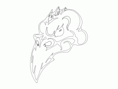 Skull 002 Free DXF File