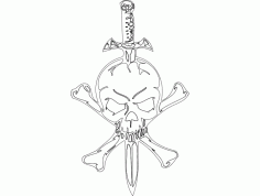 Skull 032 Free DXF File