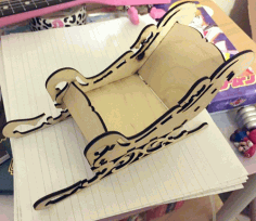 Sleigh 3mm Laser Cut Free Vector File, Free Vectors File