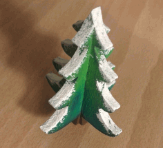 Small Christmas Tree 4mm Laser Cut Free Vector File