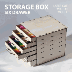 Small Items Box 3mm Layout For Laser Cut Free Vector File