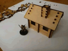 Small Log Cabin Free DXF File