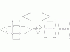 Snoopy With House Puzzle Vector Free DXF File