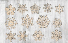 Snowflake Cut Out Laser Cut Free Vector File