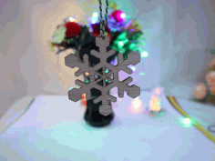 Snowflake Ornament Christmas Decor Laser Cut Free Vector File