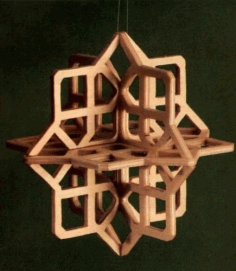 Snowflakes 3d Puzzle Laser Cut Free Vector File