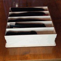 Socks Storage Organizer Box For Laser Cut Free Vector File