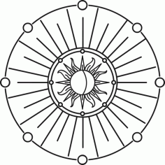 Solar System Celestial Object Free Vector File