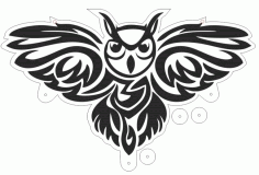 Sova Housekeeper Double Layer For Laser Cutting Free Vector File