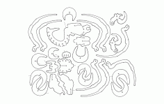 Spider Puzzle Free DXF File